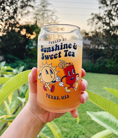 Sunshine & Sweet Tea - Beer Can Glass