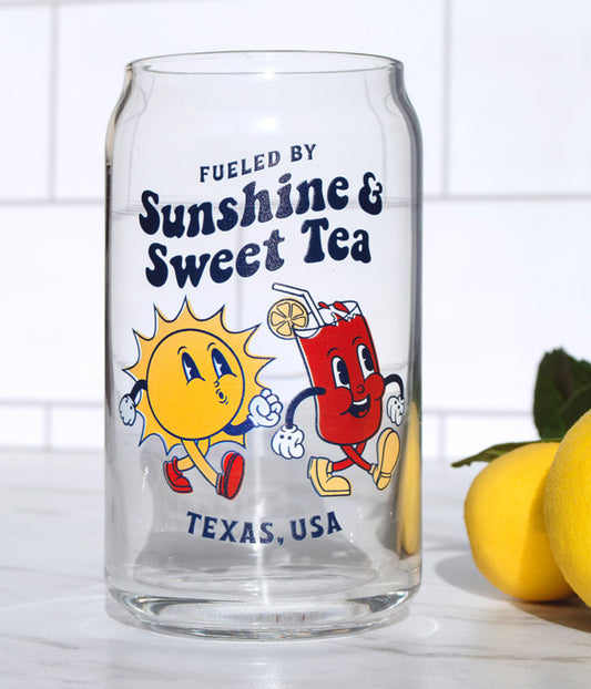 Sunshine & Sweet Tea - Beer Can Glass