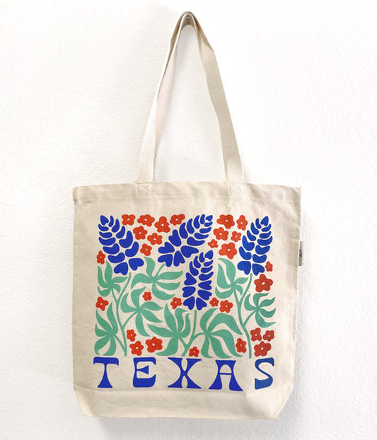 Texas Bluebonnets Canvas Tote