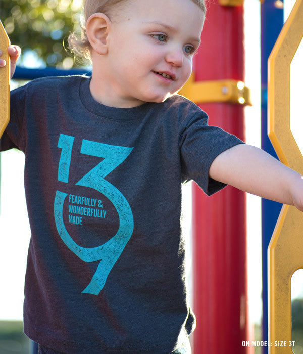 Kids Psalm 139 Tee – Blue