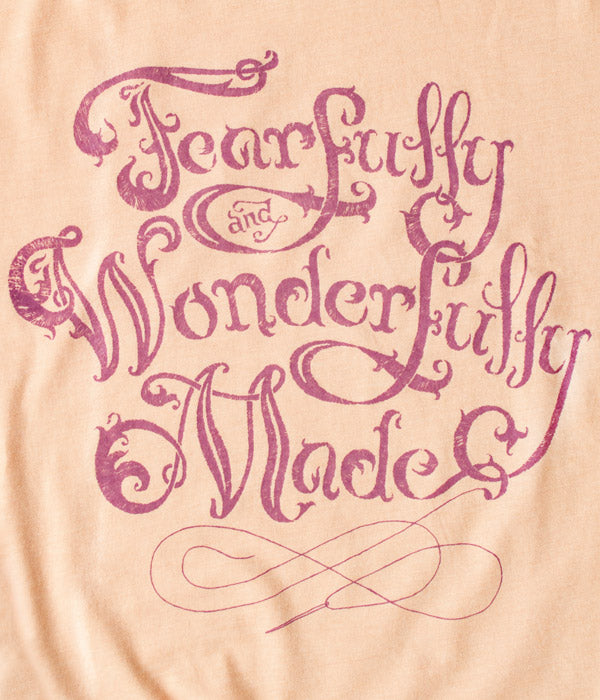 Fearfully & Wonderfully Made Tee – Heather Peach