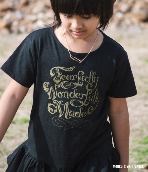 Fearfully & Wonderfully Made - Girls Ruffle Tee