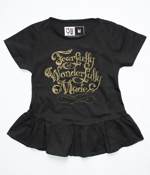 Fearfully & Wonderfully Made - Girls Ruffle Tee