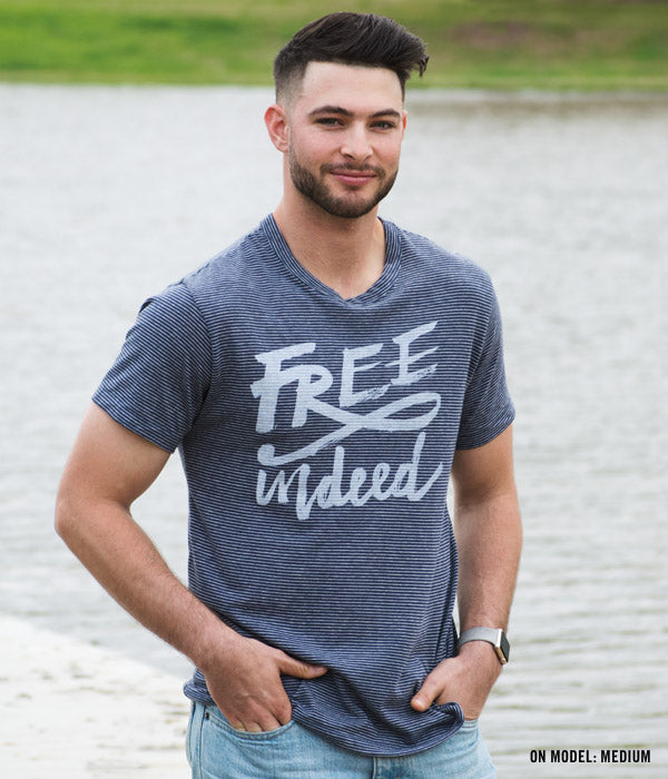 Free Indeed Unisex Striped Tee