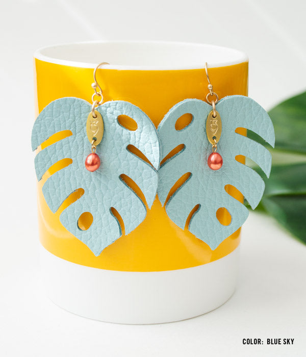 Joy Leather Earrings | Color Options