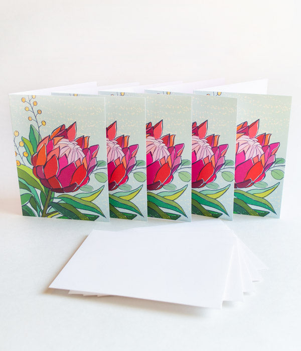 Protea Notecards – Pack of 5