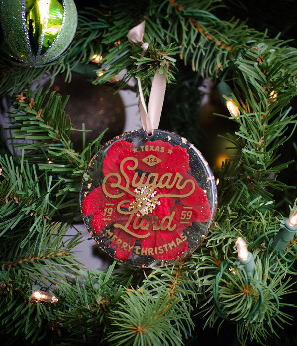 Sugar Land Christmas Ornament - Red