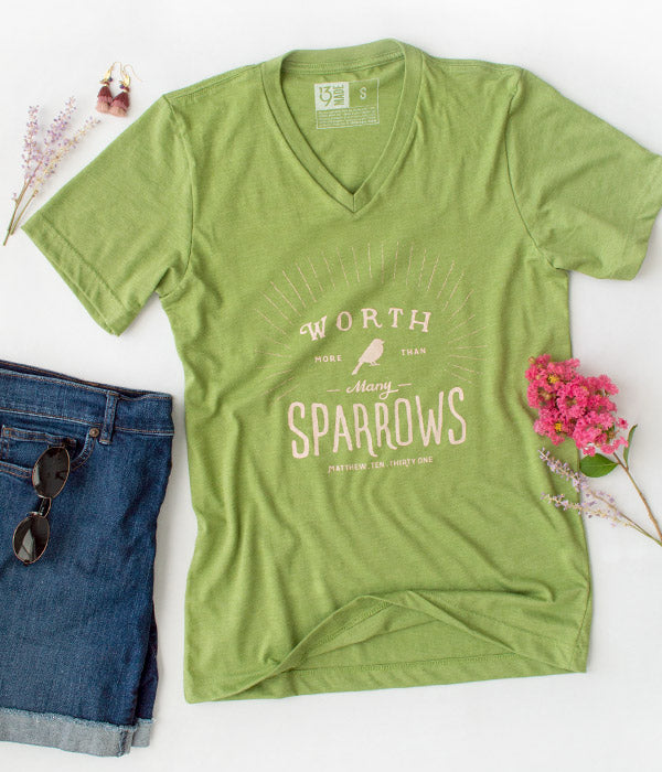 Sparrows V-Neck Tee