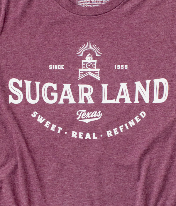 Legacy Sugar Land Tee - Heather Maroon