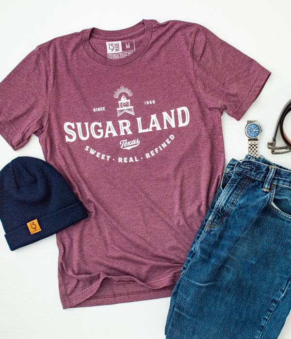 Legacy Sugar Land Tee - Heather Maroon