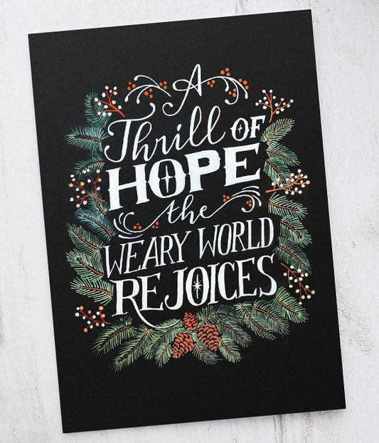 "Thrill Of Hope"Christmas Cards - Pack of 5