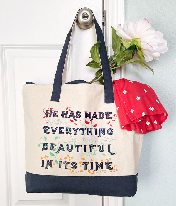 Beautiful In Its Time – Sturdy Canvas Tote