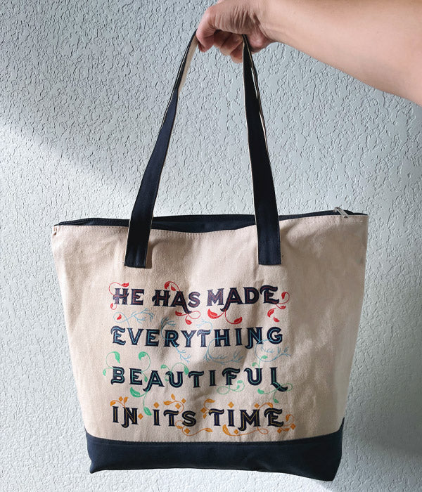 Beautiful In Its Time – Sturdy Canvas Tote